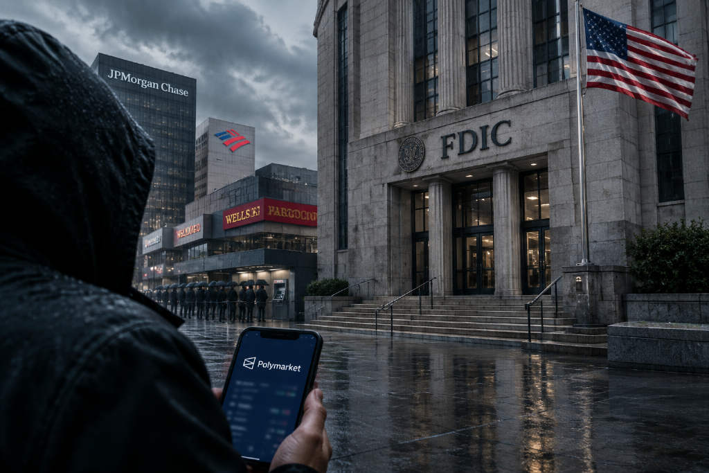 Polymarket 银行倒闭预测合约引发 FDIC 官员担忧