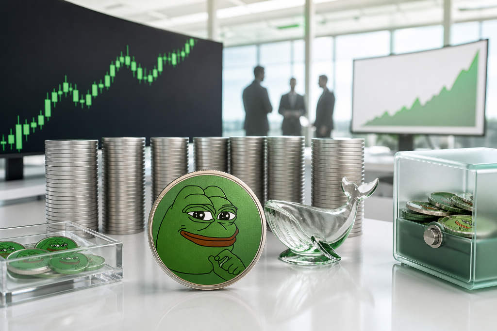 PEPE 周涨约 25%,鲸鱼大额交易与期货持仓同步走高