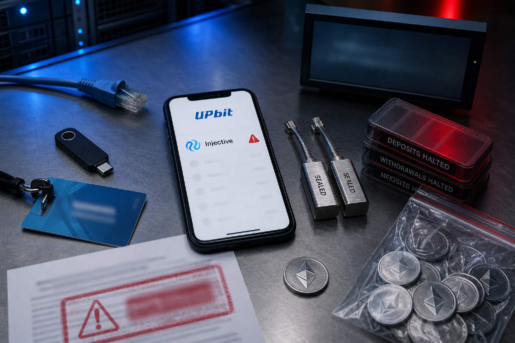 Upbit将Injective(INJ)列为交易注意项目,充提服务已暂停