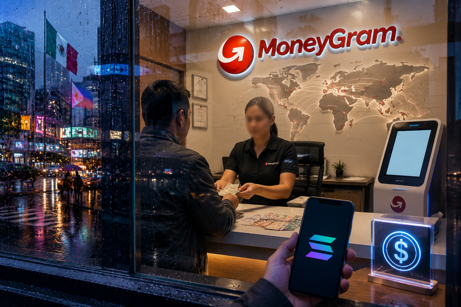 MoneyGram Ramps 扩展至 Solana,钱包和交易所可接入全球现金网络
