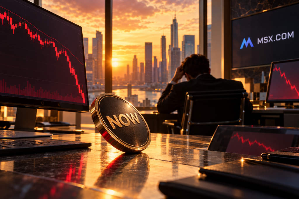 NOW drops 18.4% over 24 hours, trades at 126.22 USDT
