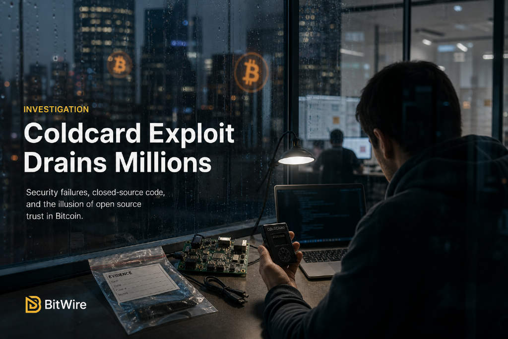 Coldcard breach reignites debate over open source, source-available software in Bitcoin