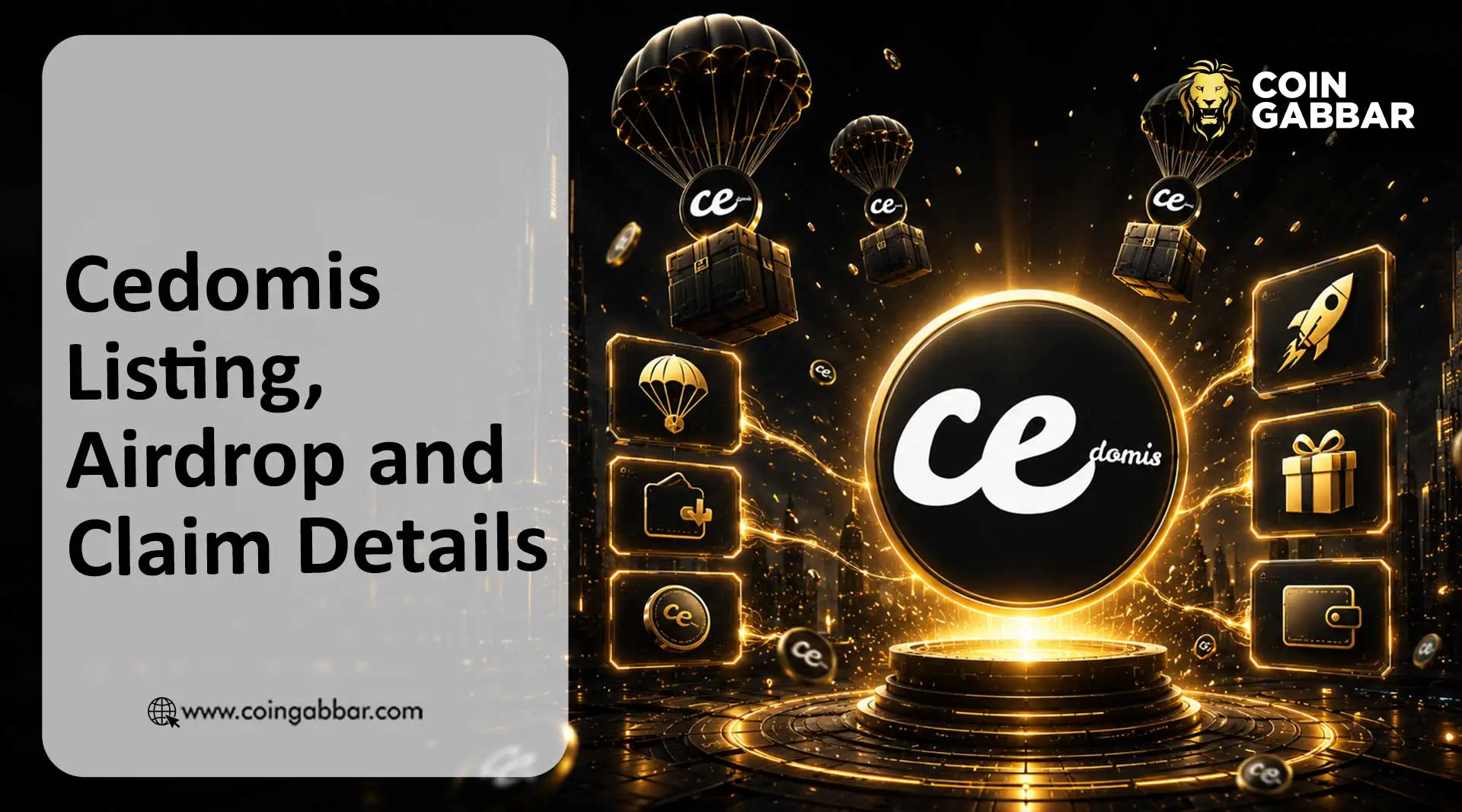 Cedomis 代币6月11日上线交易,空投领取窗口已开启90天
