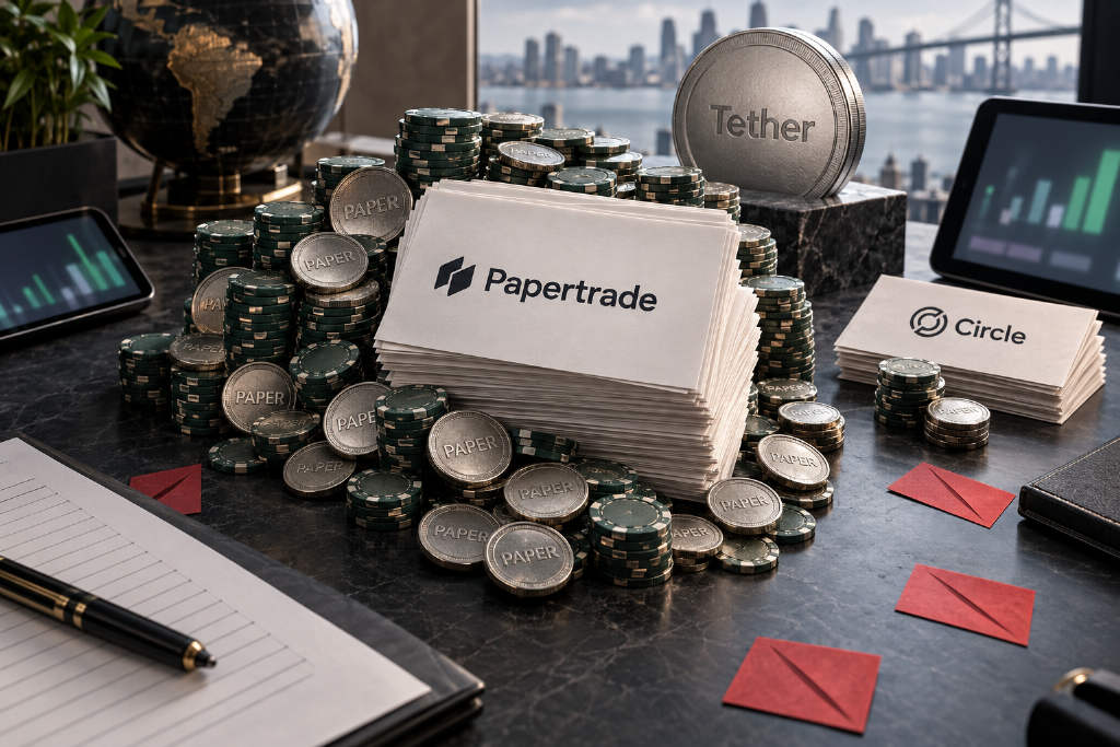 Papertrade 单日协议收入达 749 万美元,连续两天超过 Circle