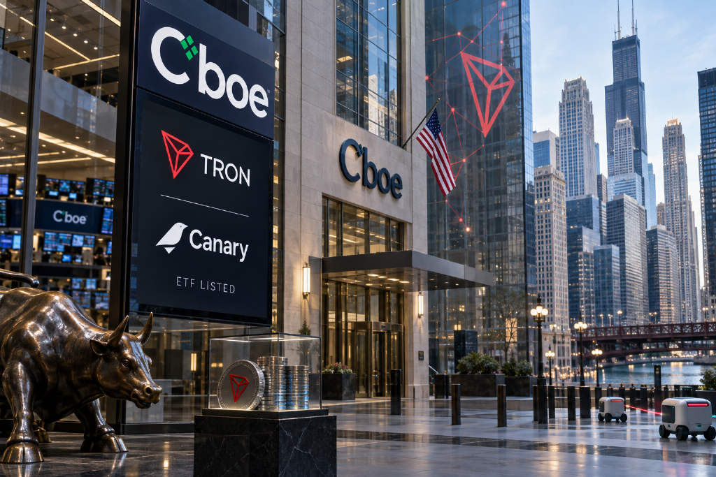 Canary Staked TRX ETF在Cboe上市,波场TRON加码传统资本市场入口
