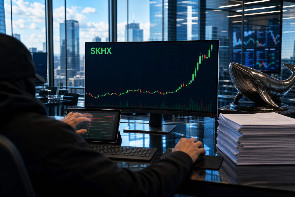 SKHX反弹后巨鲸撤低位买单,转手追涨买回 4300 万美元