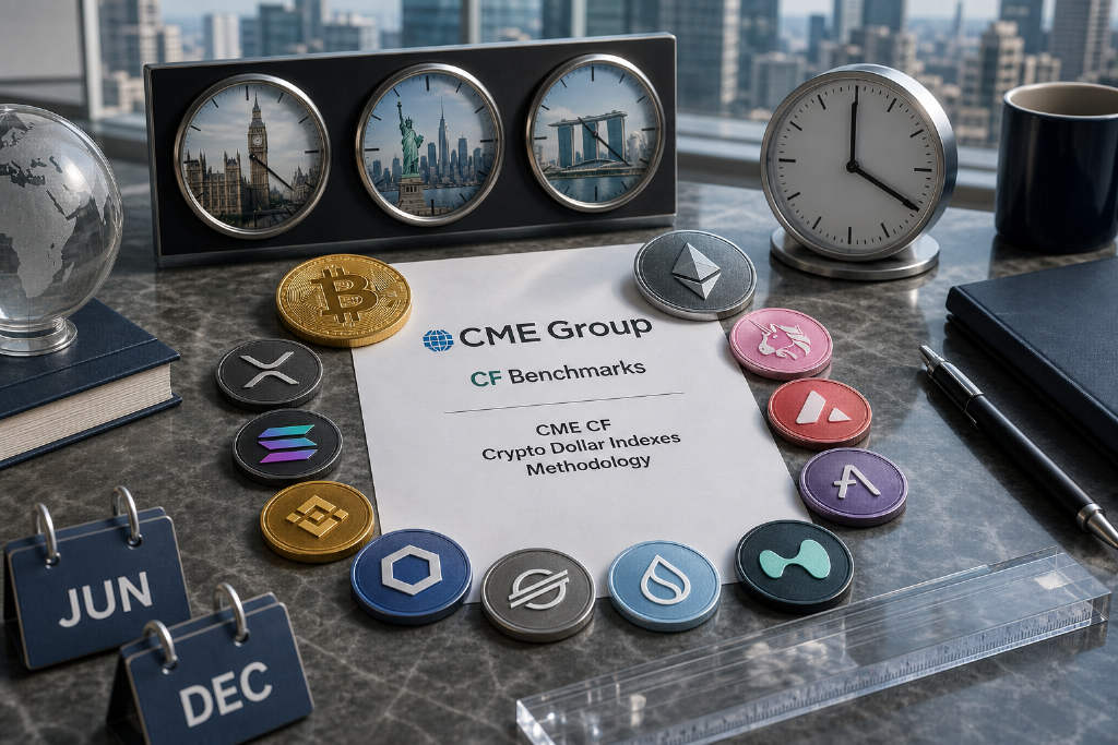 CME Group推出加密货币指数,涵盖XRP、SOL等12种代币