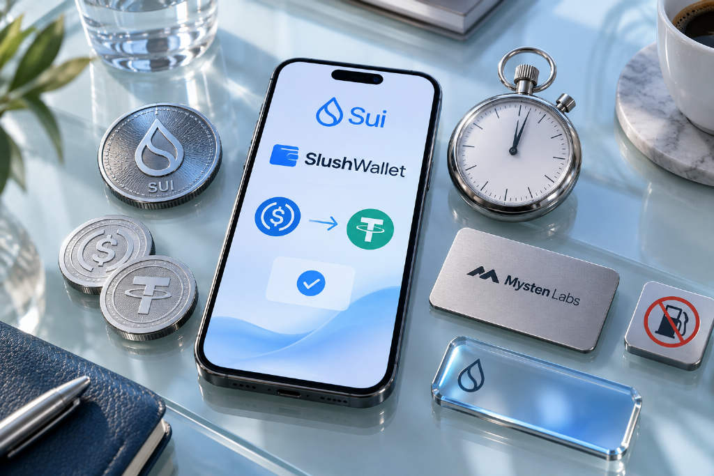 SlushWallet 上线免 Gas 稳定币转账,Sui 称 1 秒内结算