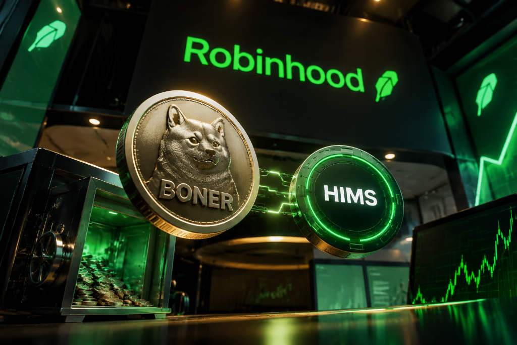 Robinhood链币股Meme币BONER市值短时突破6900万美元,24小时涨幅30.8%