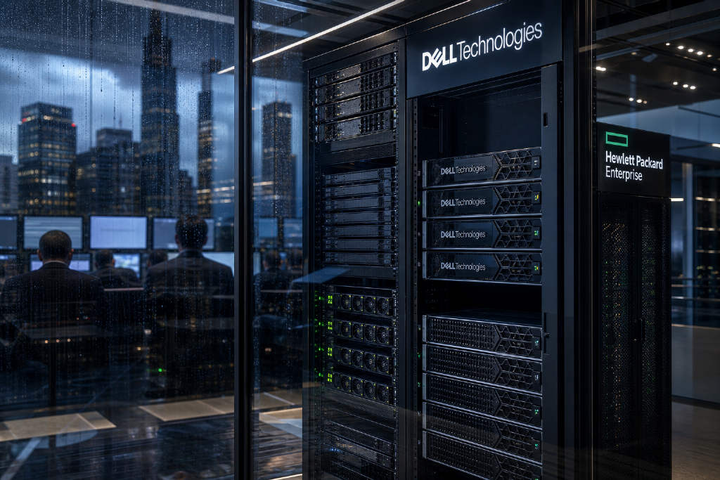 Dell与HPE本周公布财报,AI服务器需求成核心焦点