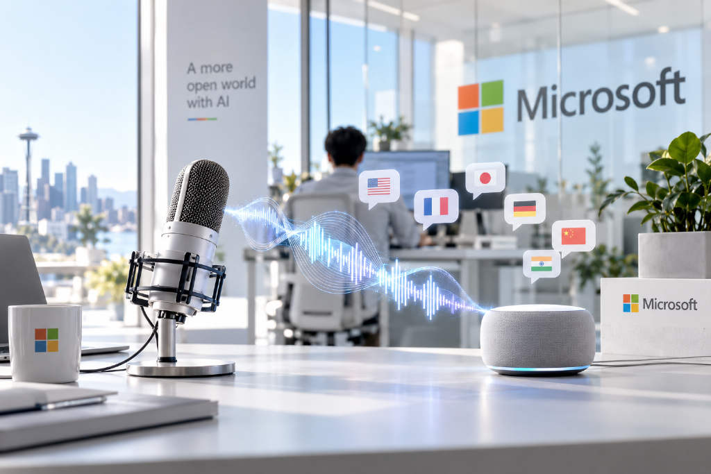 Microsoft rolls out three audio models for voice agents, with speech generation latency as low as 45ms