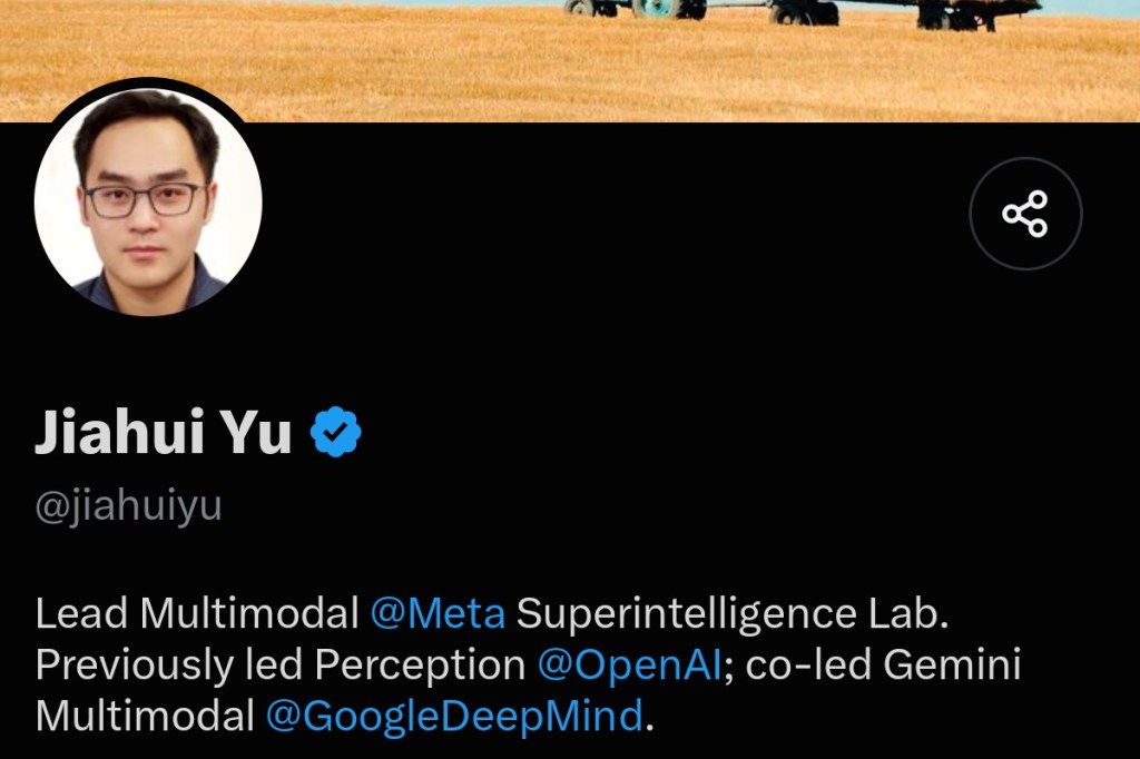 Meta 多模态研究员余家辉宣布离职,将创办新公司