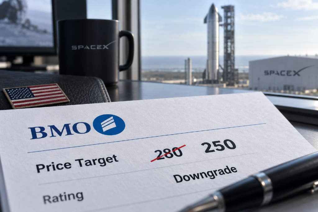 BMO cuts SpaceX target price to $250 from $280