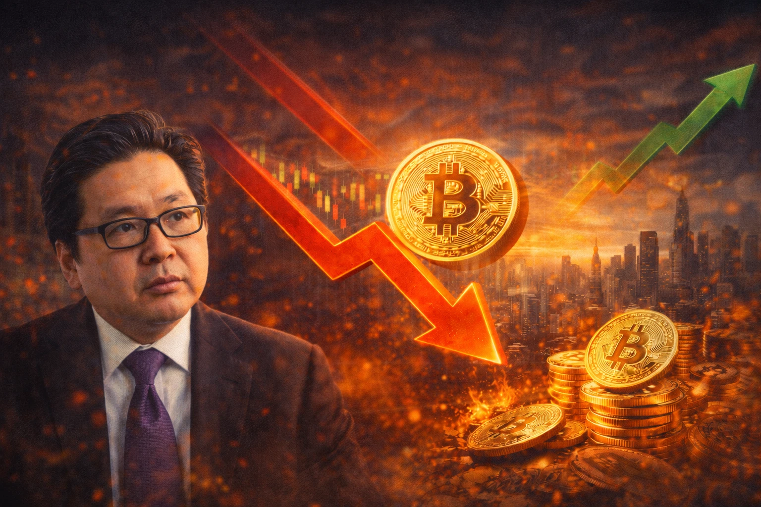 Tom Lee:2026年初市场或痛苦下跌,比特币年底前仍看新高