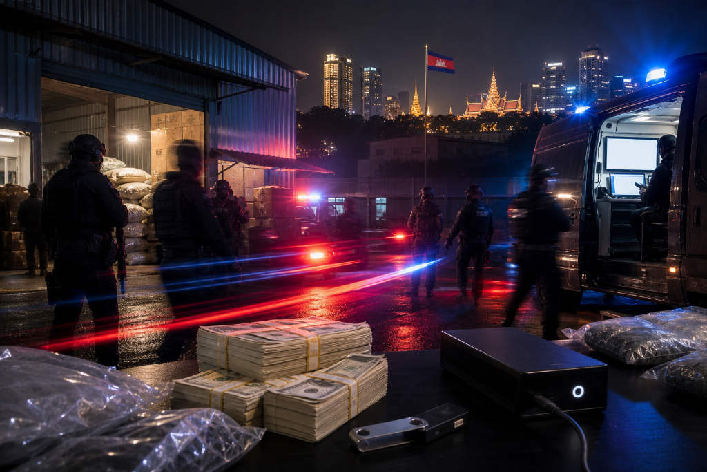 柬埔寨与美国缉毒机构破获锡那罗亚集团加密货币洗钱网