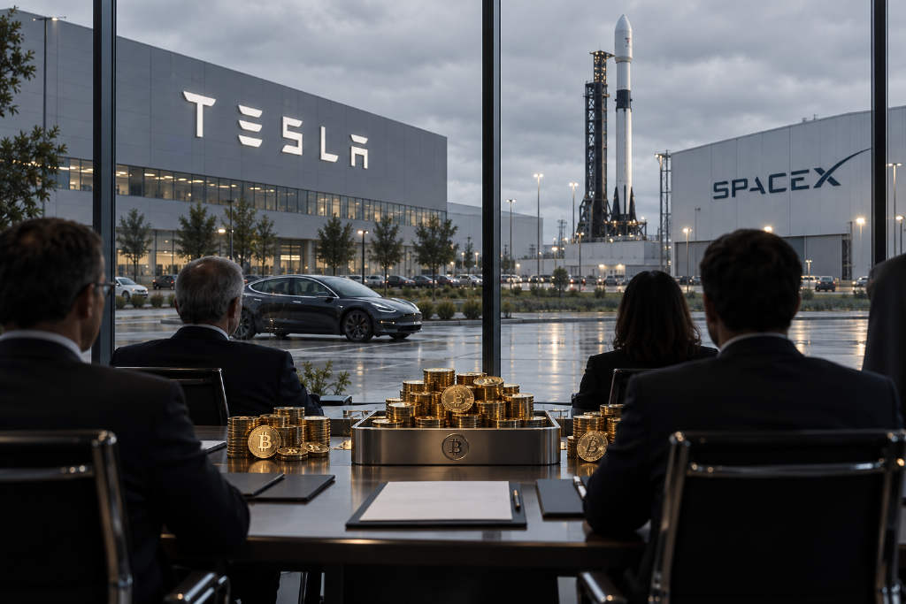 A SpaceX-Tesla merger would create a roughly $2.5 billion Bitcoin treasury