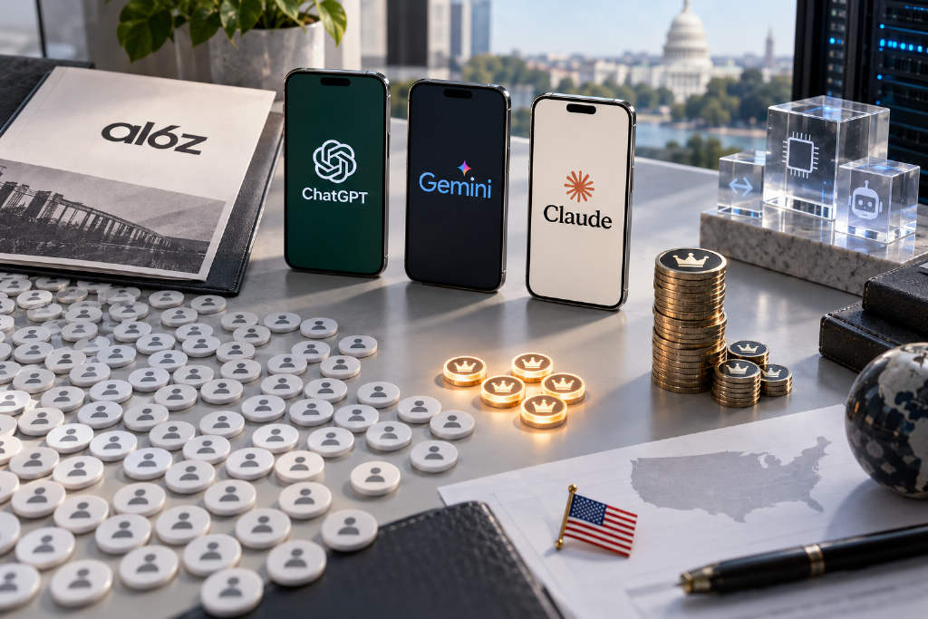A16Z reports show AI remains a shallow mass market, while the top 1% of users drive spending and token demand