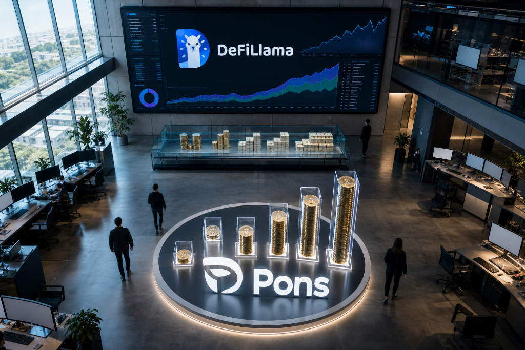 DefiLlama:Pons 过去24小时收入突破63万美元
