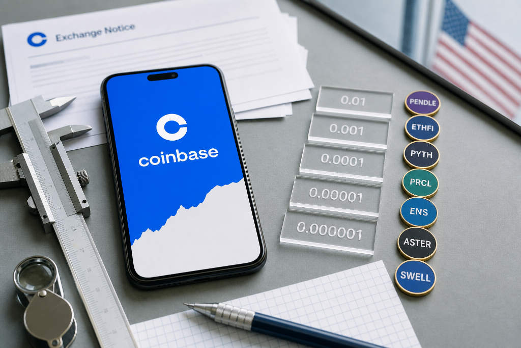 Coinbase 调整多个代币交易对报价精度,PENDLE、ETHFI 等受影响