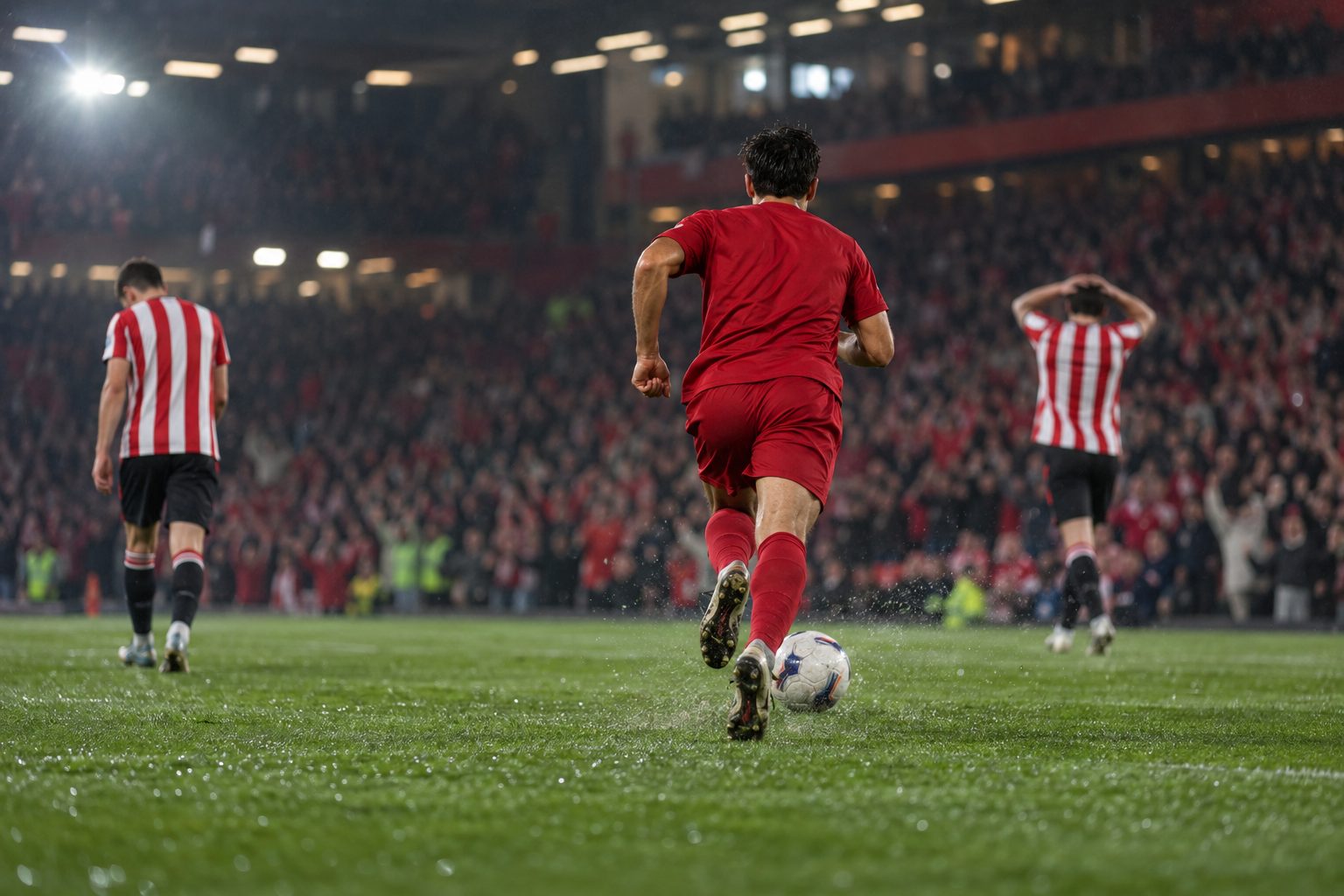 Liverpool beat nine-man Brentford 2-1 after coming from behind