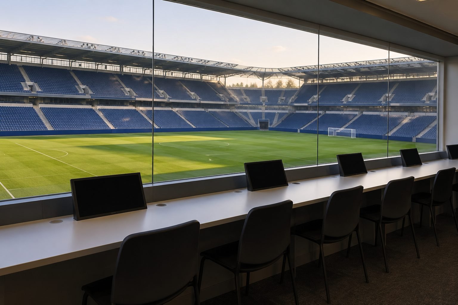 What facilities must a Premier League ground provide for the media?