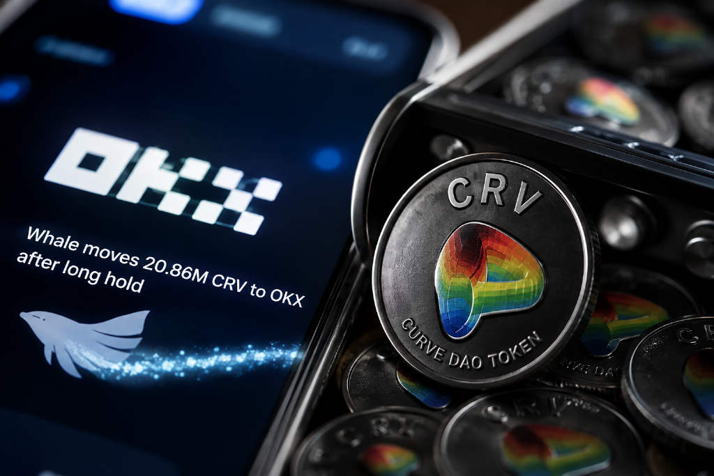 持仓近两年后,某巨鲸将 2086 万枚 CRV 全部转入 OKX