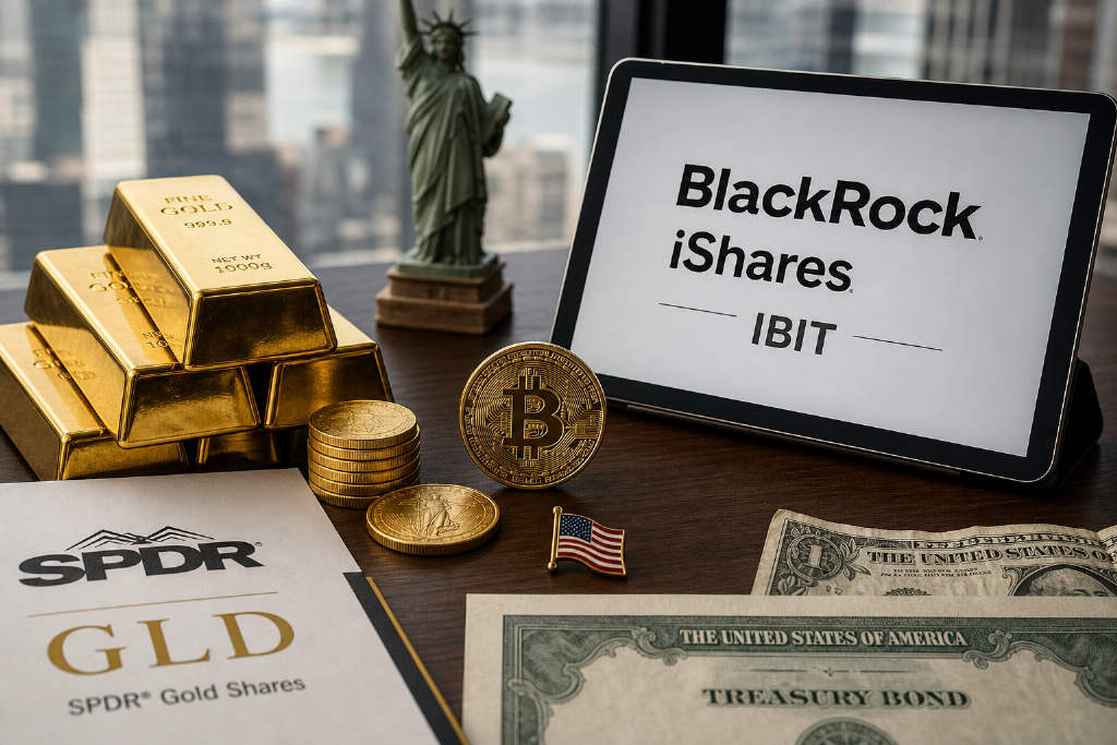 黄金与比特币 ETF 5 天吸金 70 亿美元,IBIT 流入 15 亿美元