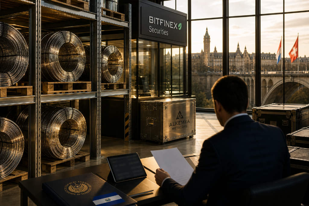 Bitfinex Securities拟推ALKN,代币化镍产品募资5000万美元