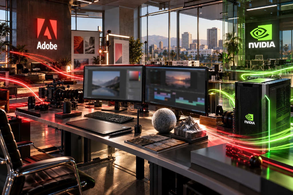 Adobe 与 NVIDIA 扩大合作,优化多款旗舰工具