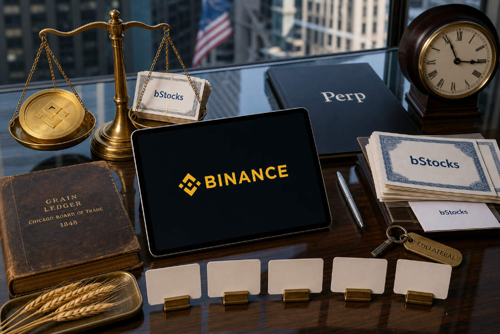 WuBlockchain:Binance 以 Perp 争取闭市后股票定价权,bStocks承担库存与纠错层