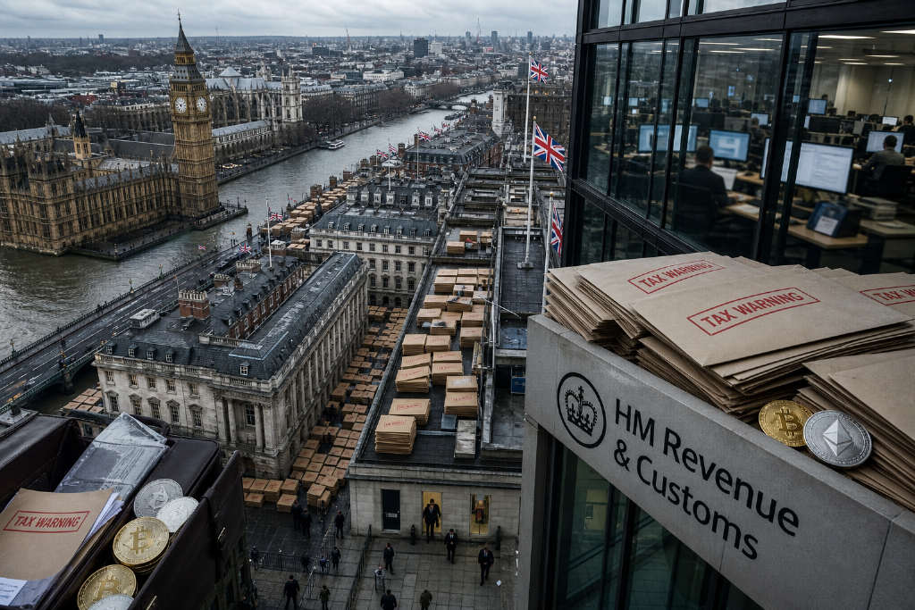 英国 HMRC 两年内加密税务警告增至 81172 份