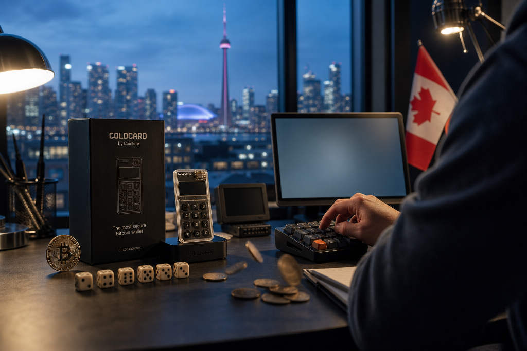 Coldcard firmware update mandates dice rolls or coin flips after seed-generation failure