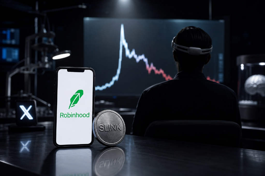 Robinhood上SLINK市值冲高回落,24H涨幅超990倍,马斯克女友公开支持