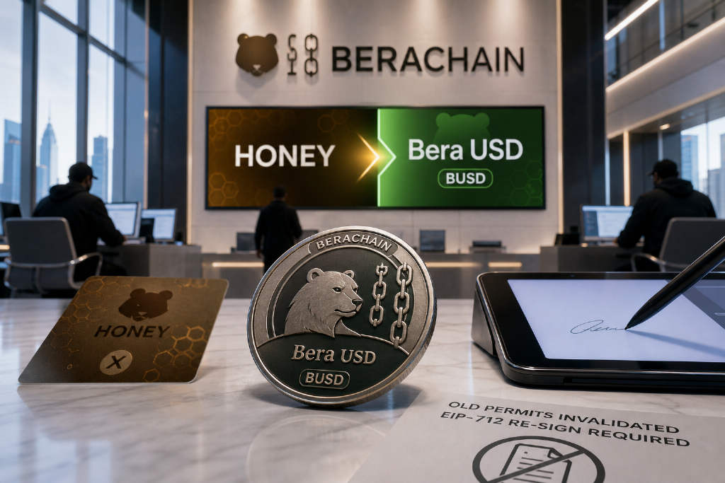 Berachain 稳定币 HONEY 更名为 Bera USD,代号改为 BUSD