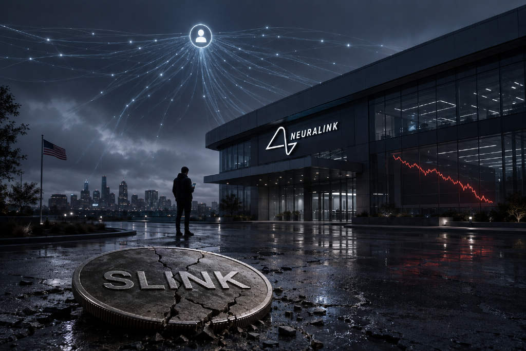 受Neuralink联创推文影响,Meme币SLINK市值短时暴跌至160万美元