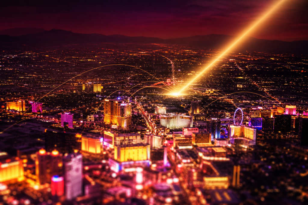Where the Las Vegas Casinos in This File Sit, in Straight-Line Miles