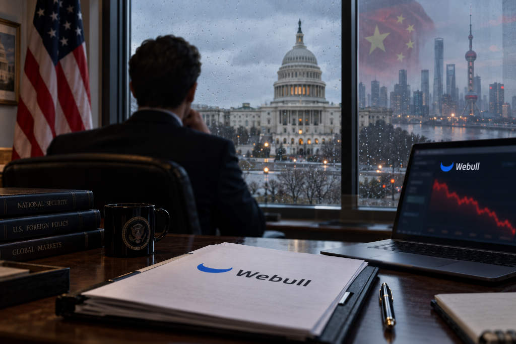 Webull盘前一度跌32%,美众院报告称其与中国存在结构性关联