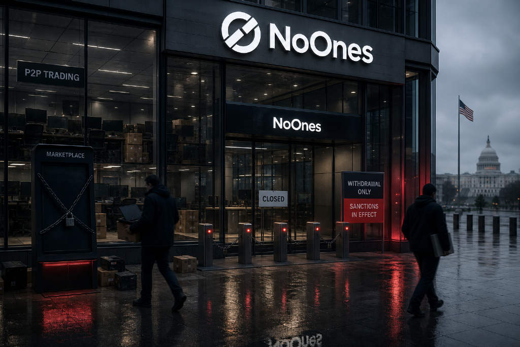 NoOnes宣布逐步关停,P2P市场将于8月21日关闭