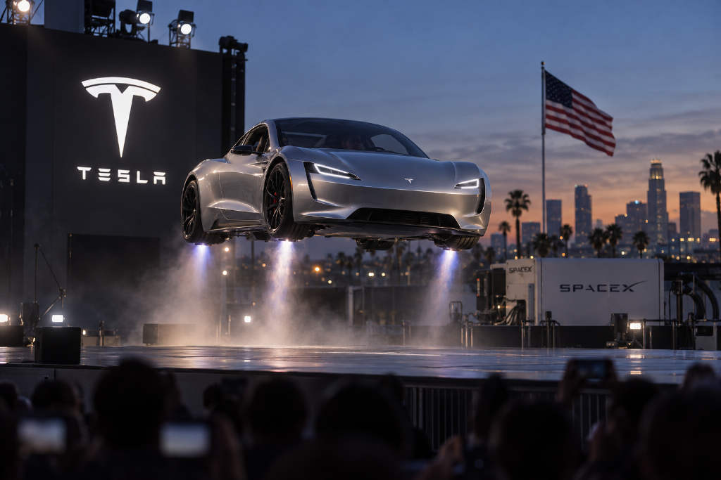 特斯拉美股盘前涨超 4.5%,SpaceX 涨约 2.5%