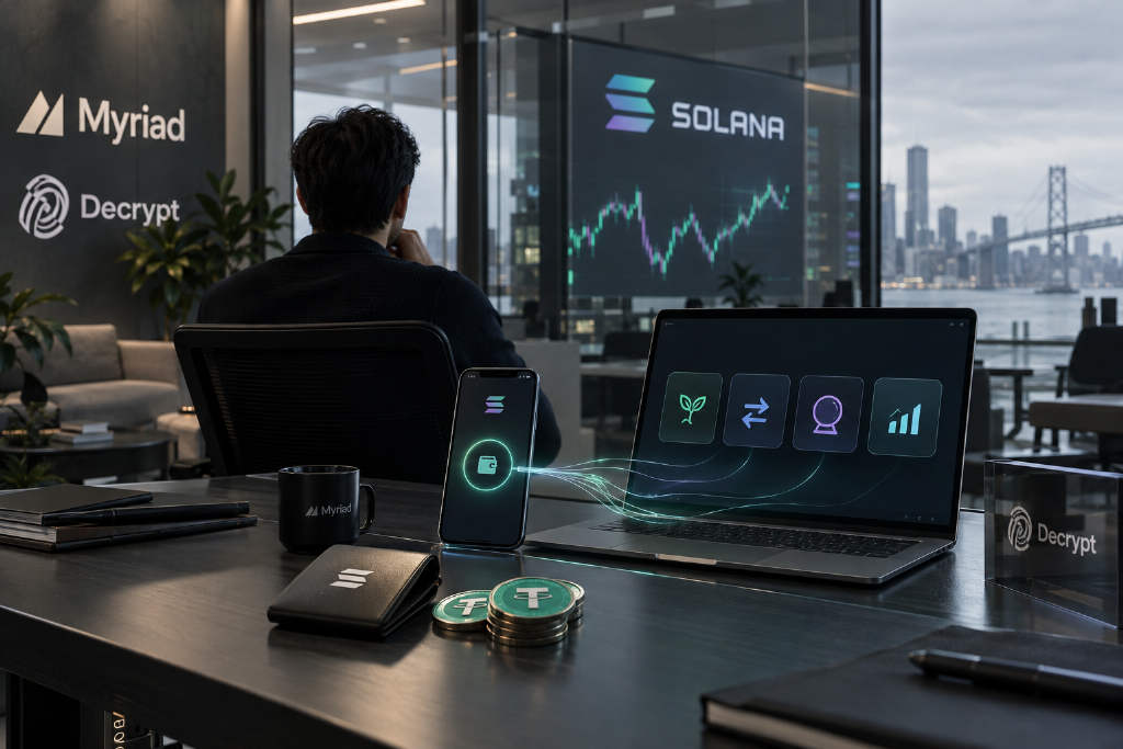 Decrypt 在 Solana 上线 Money Accounts,统一接入信息交易平台
