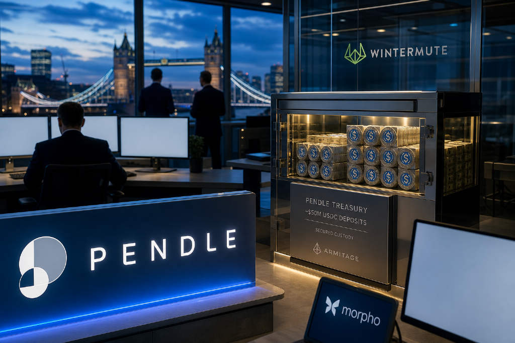 Pendle 与 Wintermute 合作金库存入约 5000 万枚 USDC