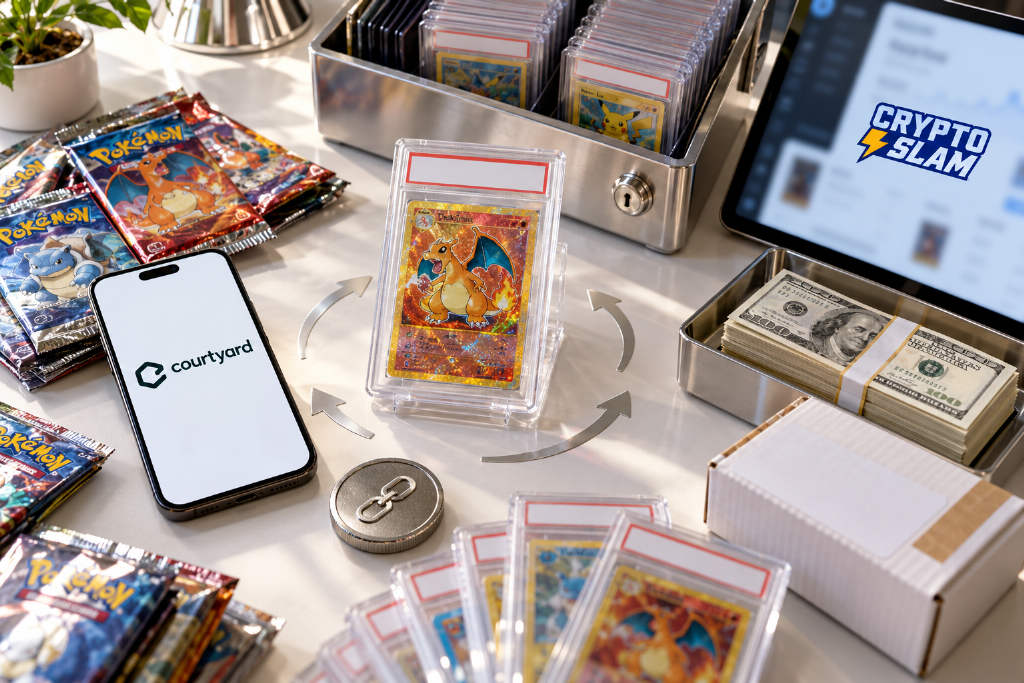 On-chain TCG trading turns cards into high-frequency inventory as Courtyard averages eight sales a month per card