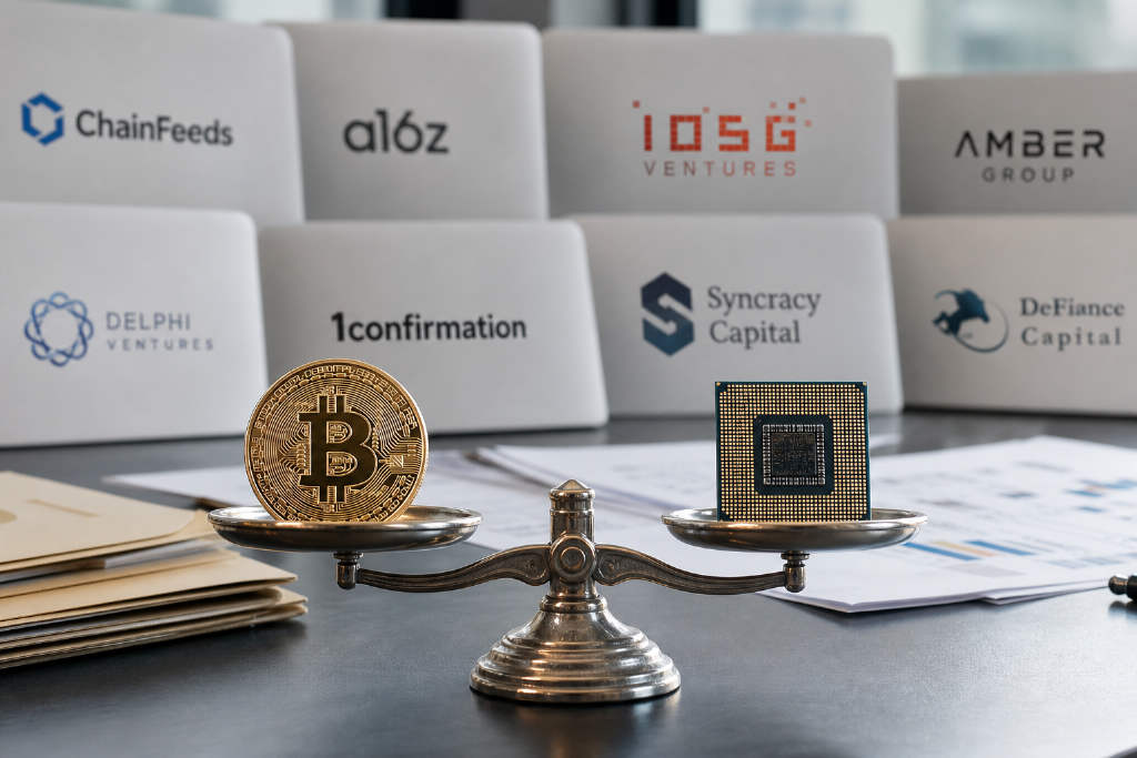 ChainFeeds roundup shows crypto and AI bets splitting across venture investors