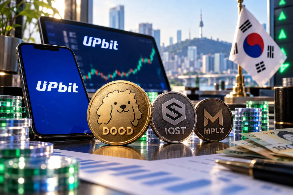 Upbit 交易活跃带动 DOOD、IOST、MPLX 单日大涨