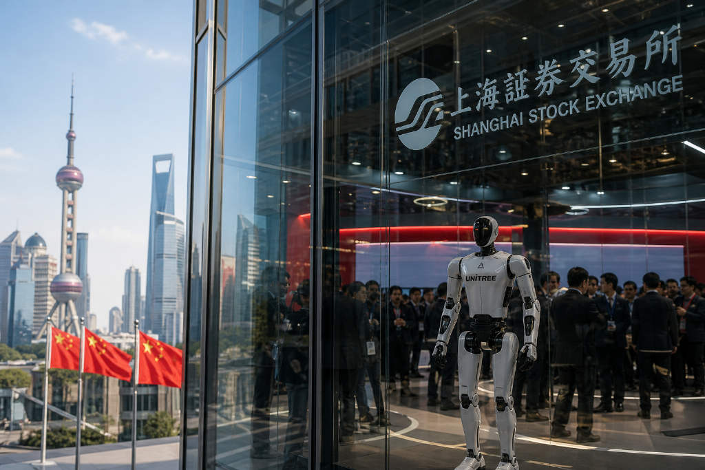 Unitree opens on STAR Market at 1,100 yuan, briefly pushing valuation to 445 billion yuan