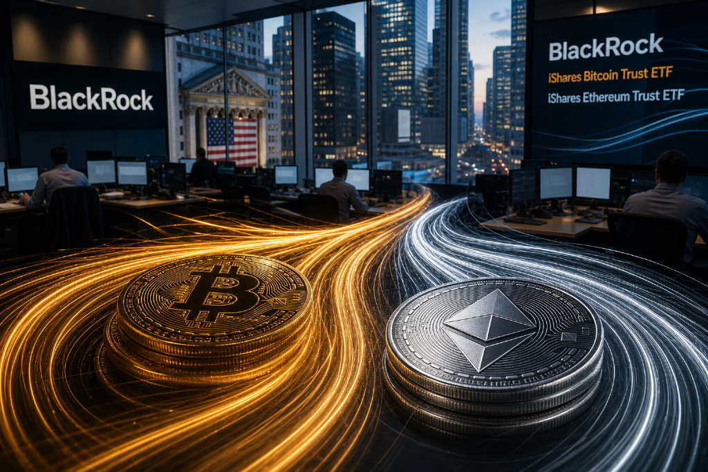 Lookonchain:贝莱德 ETF 地址两日买入逾 1.1 万枚 BTC 和 13.2 万枚 ETH