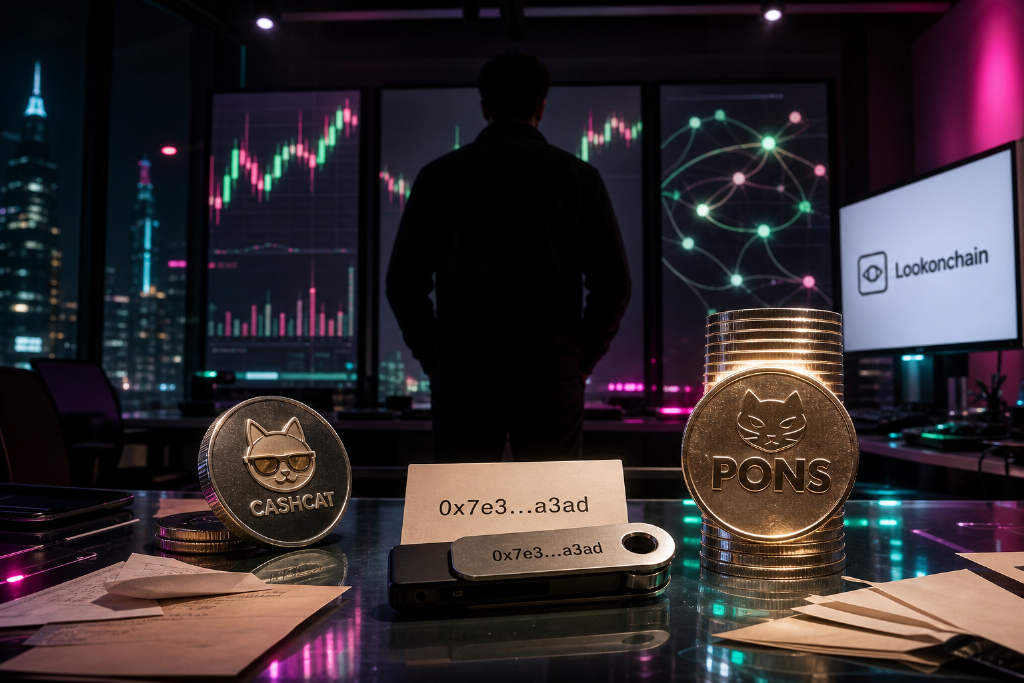 某地址交易CASHCAT和PONS累计盈利超420万美元