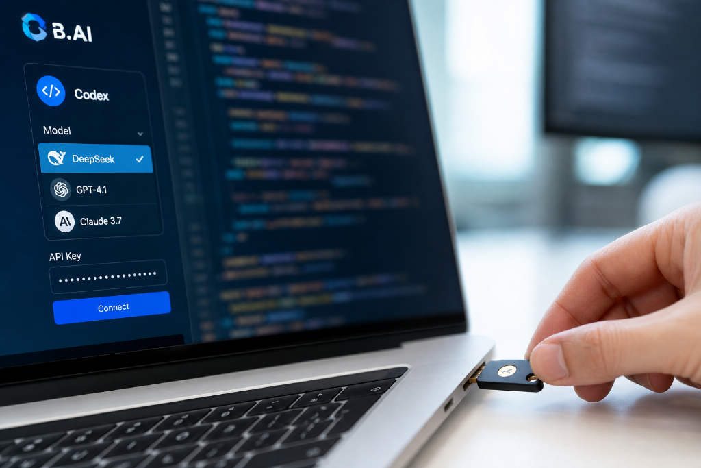 B.AI API Key 现已支持通过 Codex 调用 DeepSeek 模型