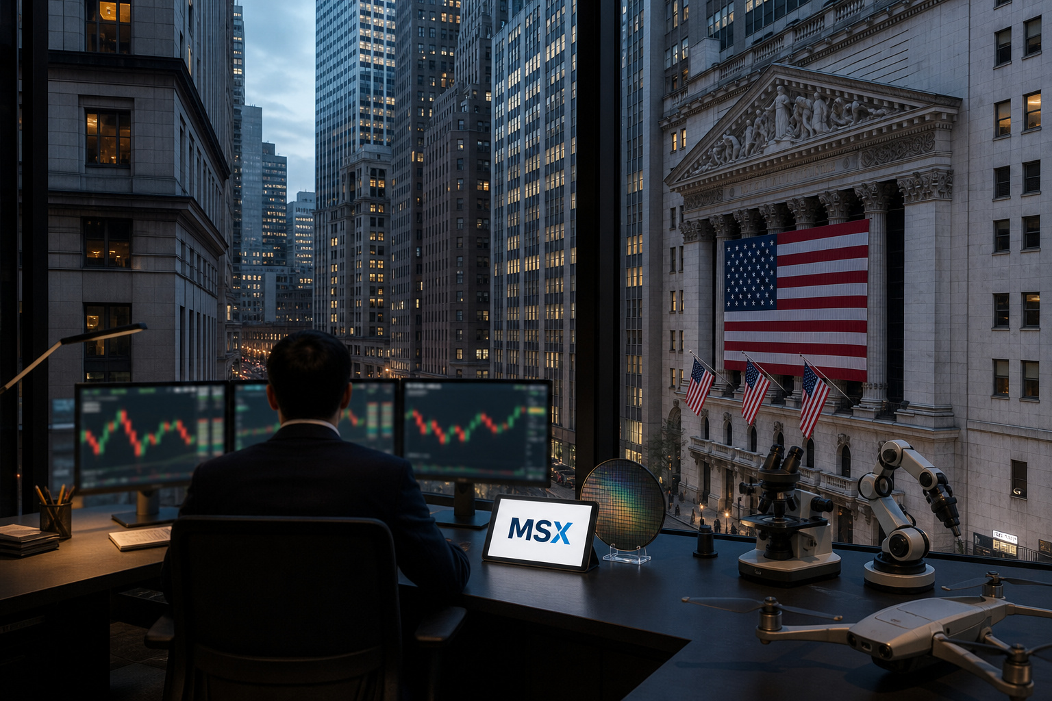 US Stocks Close Lower but AI Shares Rally; KLA Up 4%