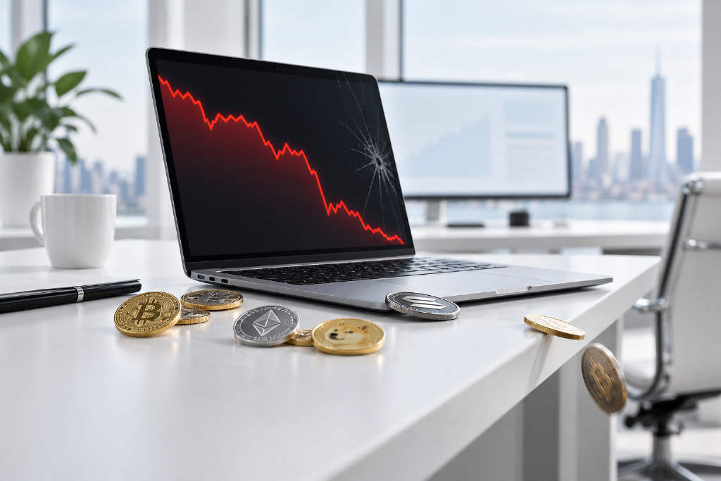 LAPTOP briefly falls below $5, down about 97% from its post-launch peak